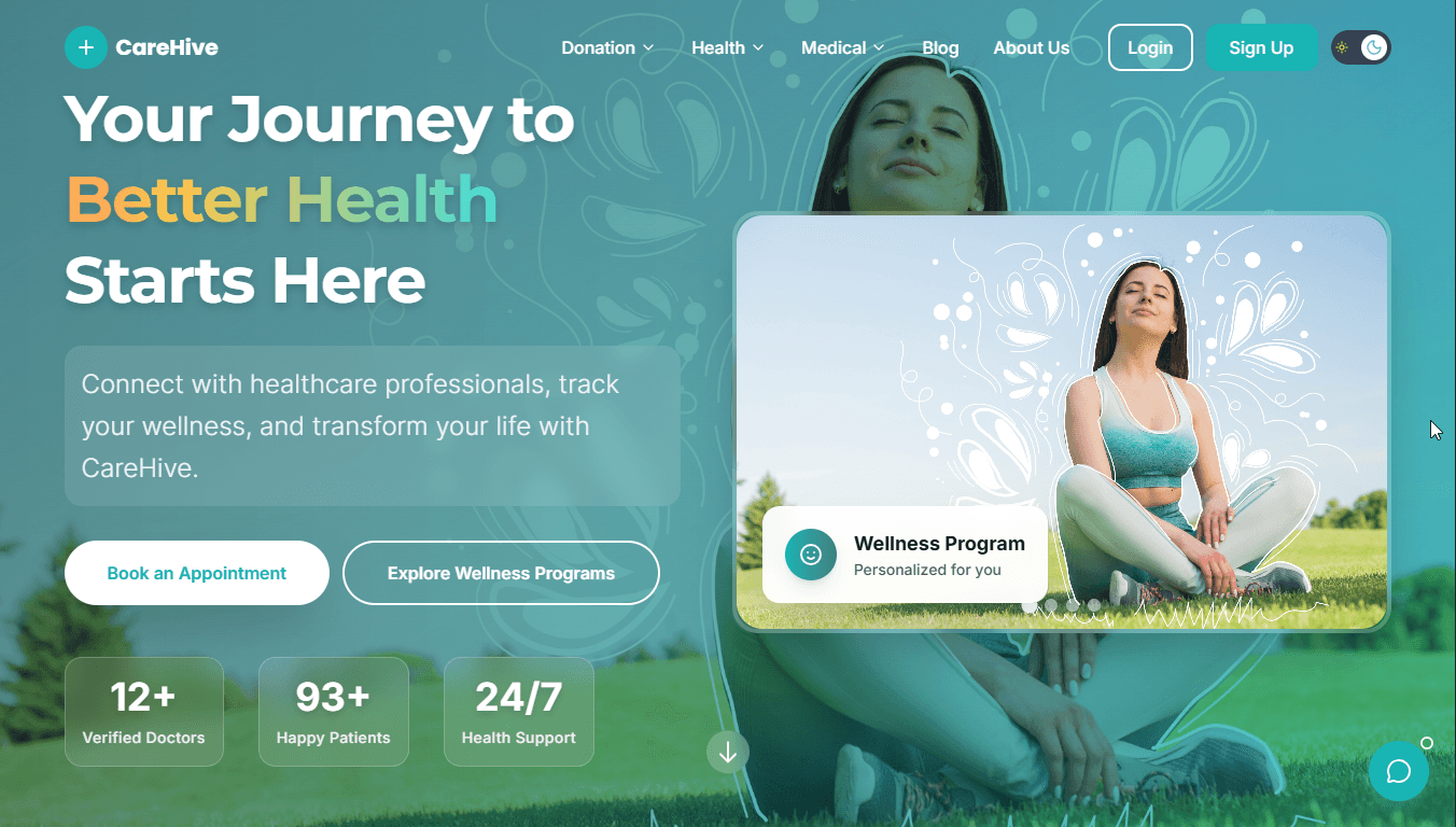 CareHive-Your Ultimate Digital Health & Wellness Ecosystem