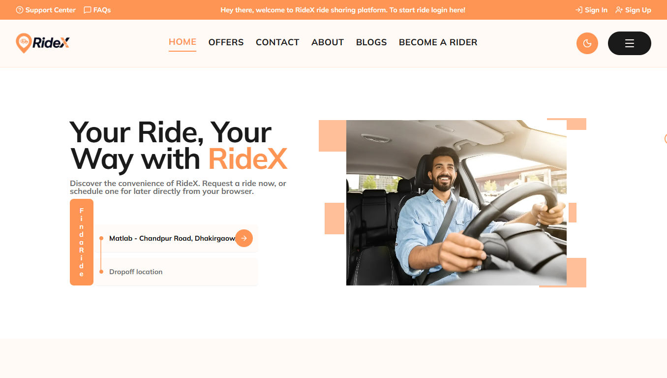 RideX - Smart Ride-Sharing Platform