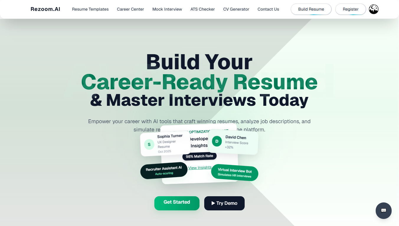 Rezoom AI - The Ultimate AI-Powered Career Transformation Platform