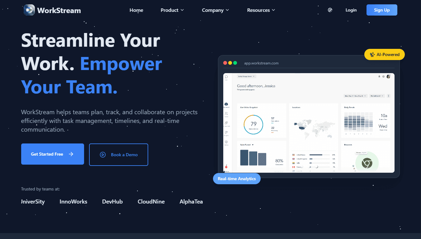 WorkStream - Unified Project Management & Collaboration Platform