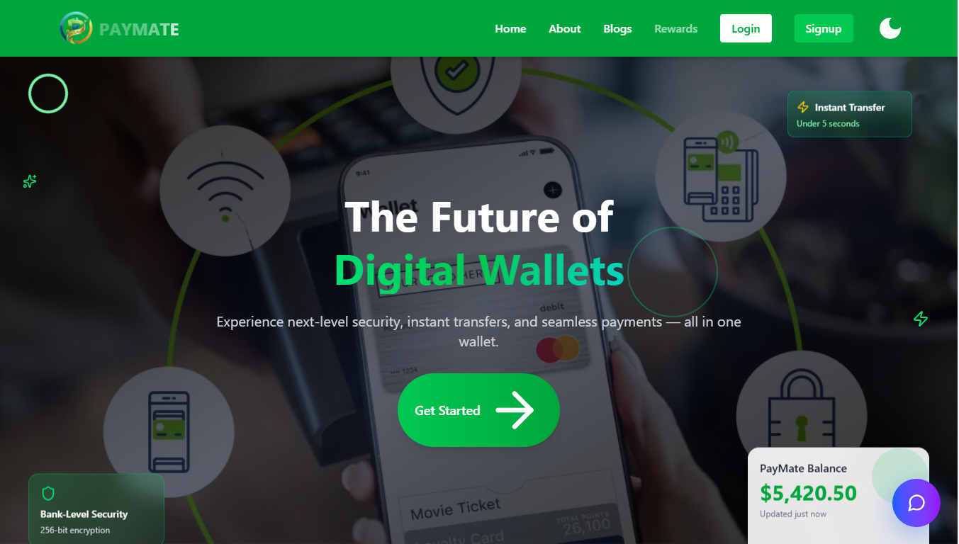PayMate-A Comprehensive Digital Wallet Solution