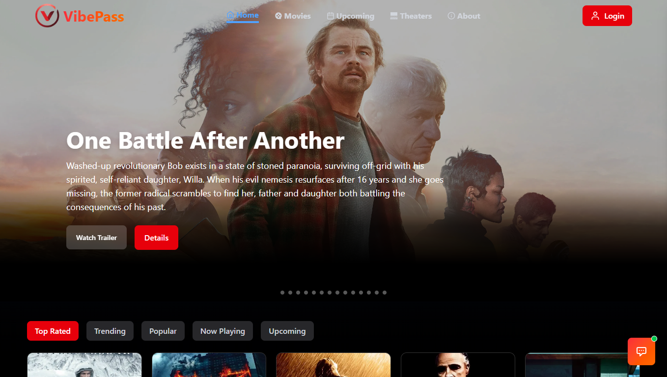 VibePass - A Premium Movie & Event Ticketing Experience