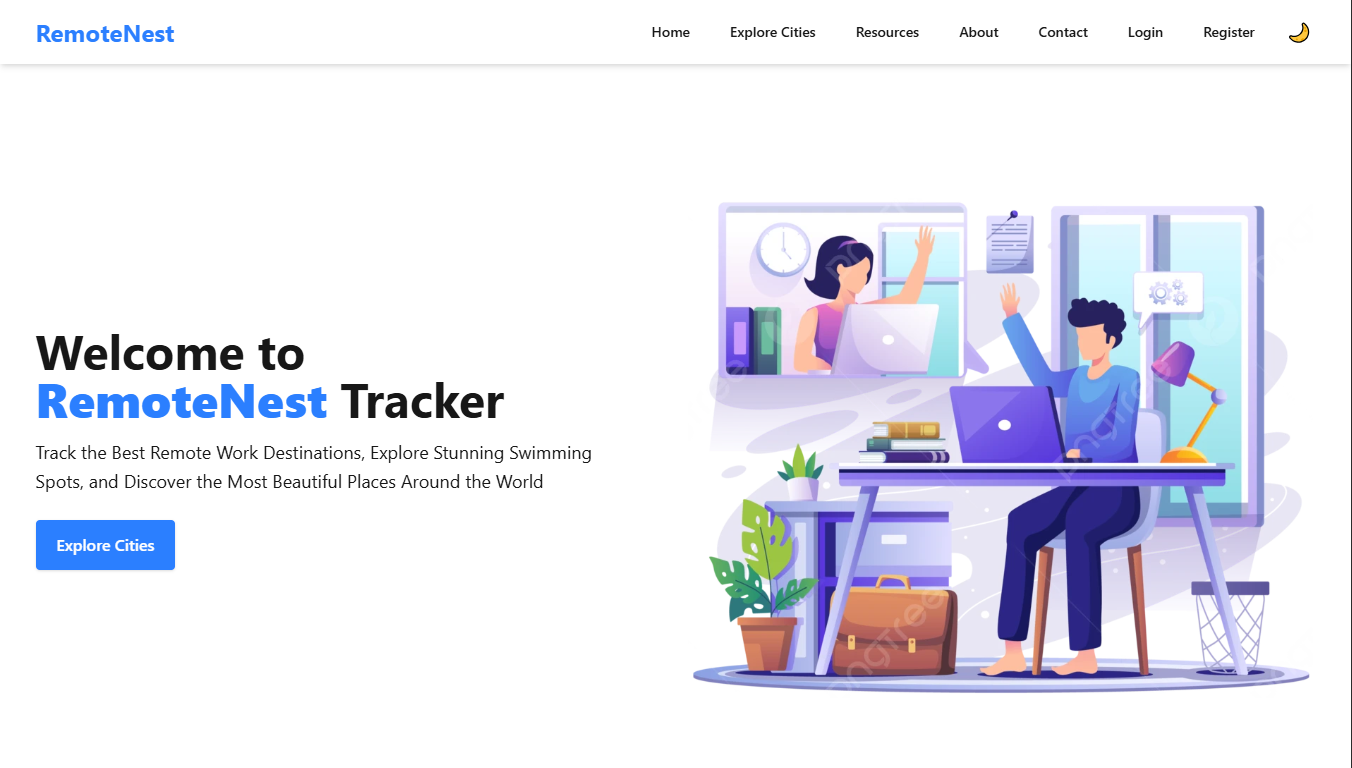RemoteNest-Your Ultimate Digital Nomad Companion