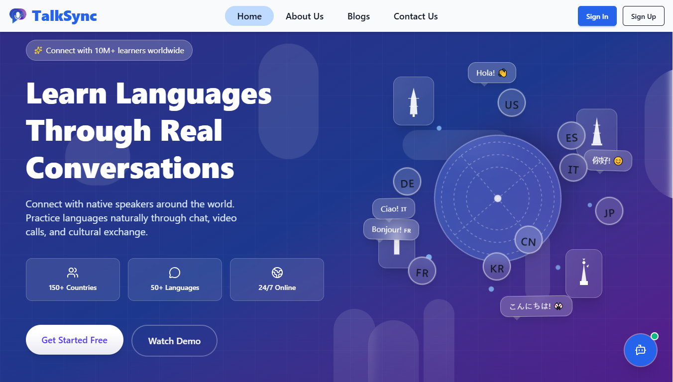 TalkSync - Elevating Language Fluency Through Synchronized Communication